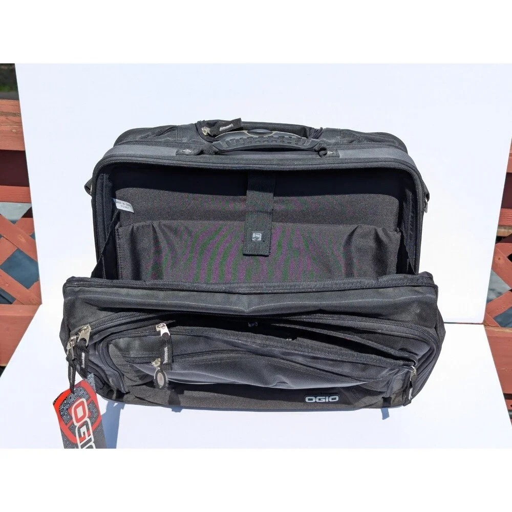 OGIO Tech Executive Wheeled Briefcase Laptop Travel Bag-Black Carry-On 18x14x7